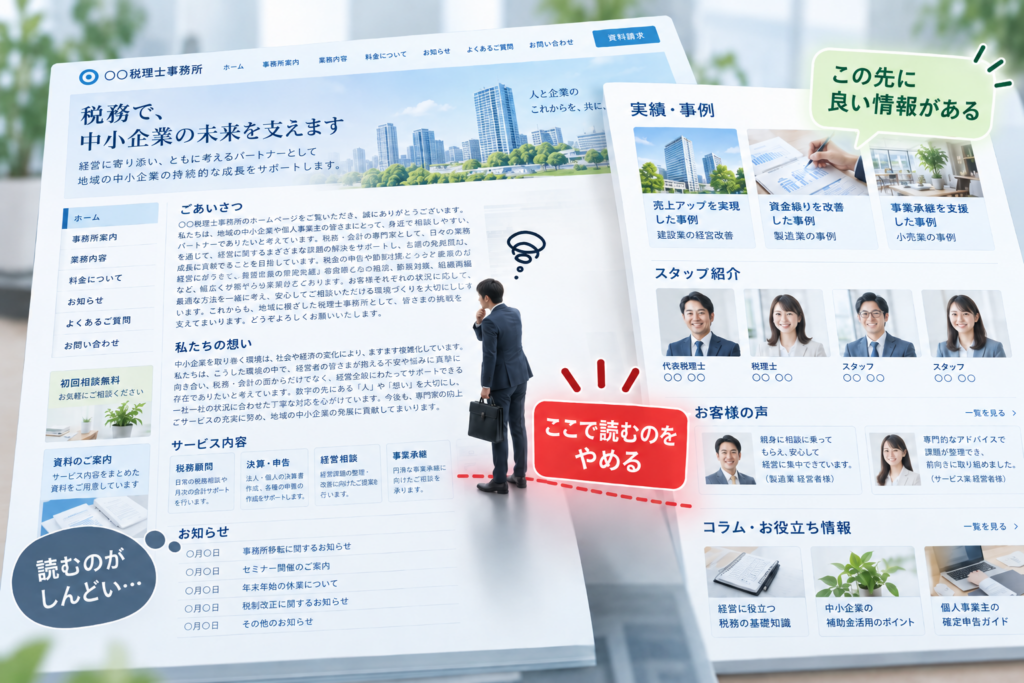 良い情報があっても「読む前」に止まることがある