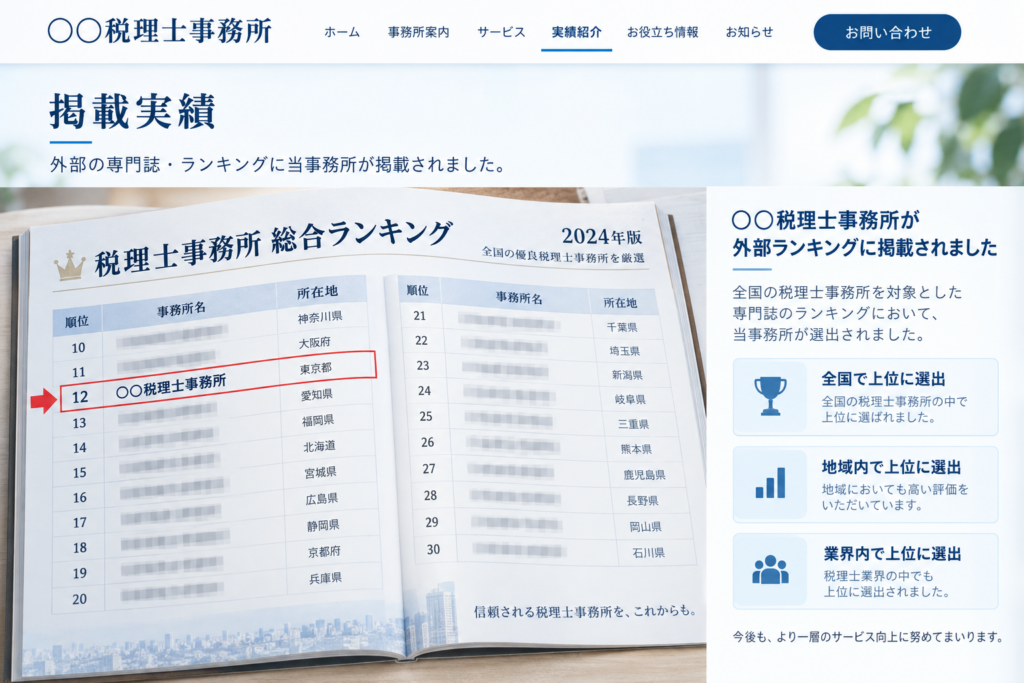 「実績画像」は大きく見せた方がしっかり伝わる