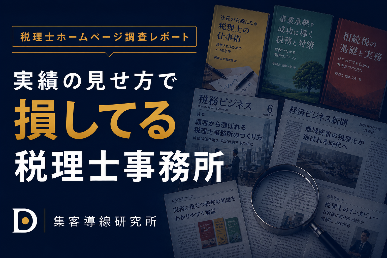 著書・メディア出演多数！実績の見せ方が上手い税理士事務所・もったいない事務所