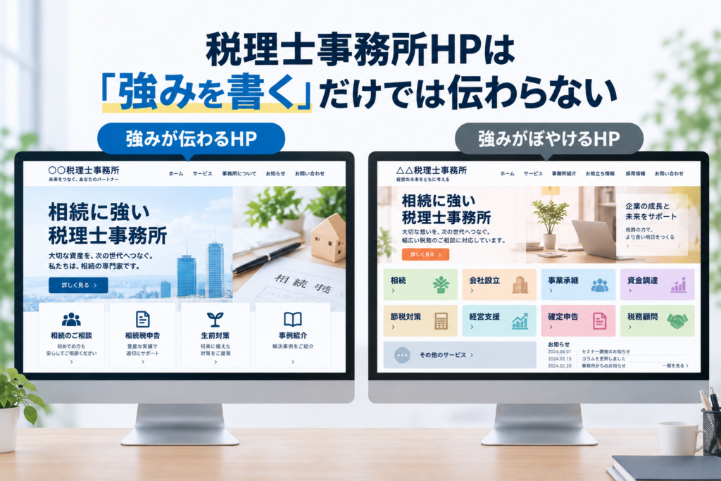税理士事務所HPは「強みを書く」だけでは伝わらない