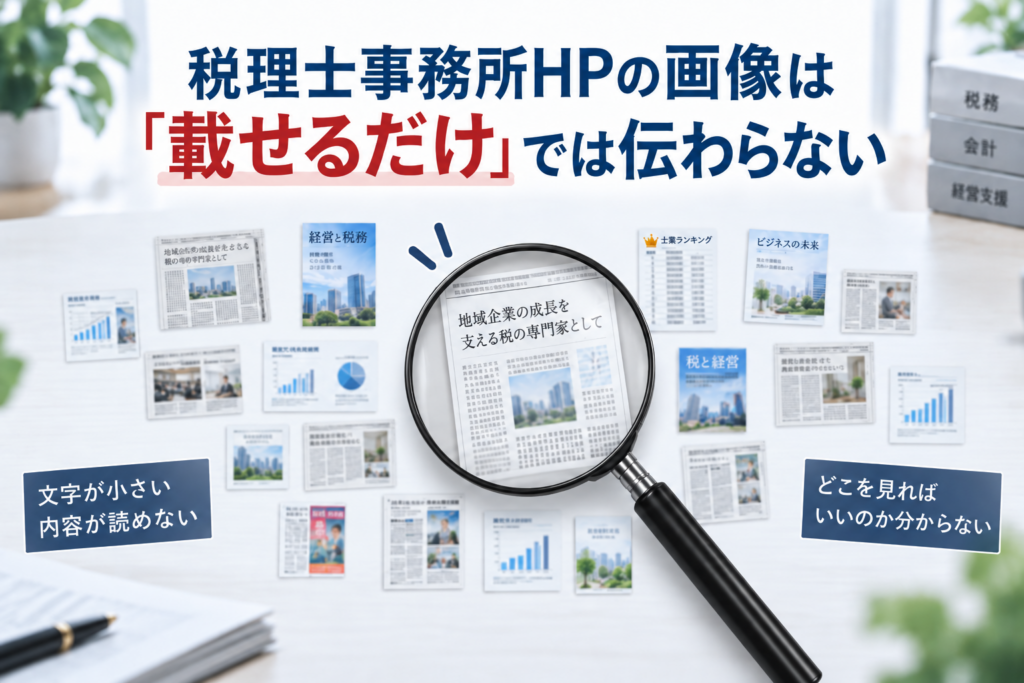 税理士事務所HPの画像は「載せるだけ」では伝わらない