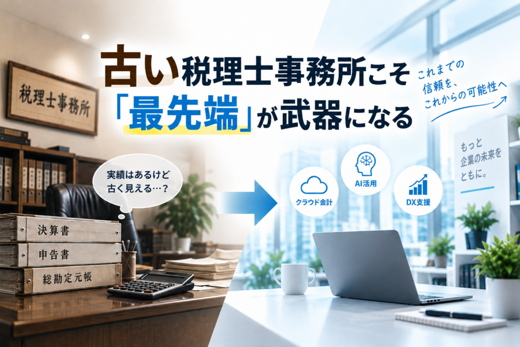 古い税理士事務所こそ「最先端」が武器になる