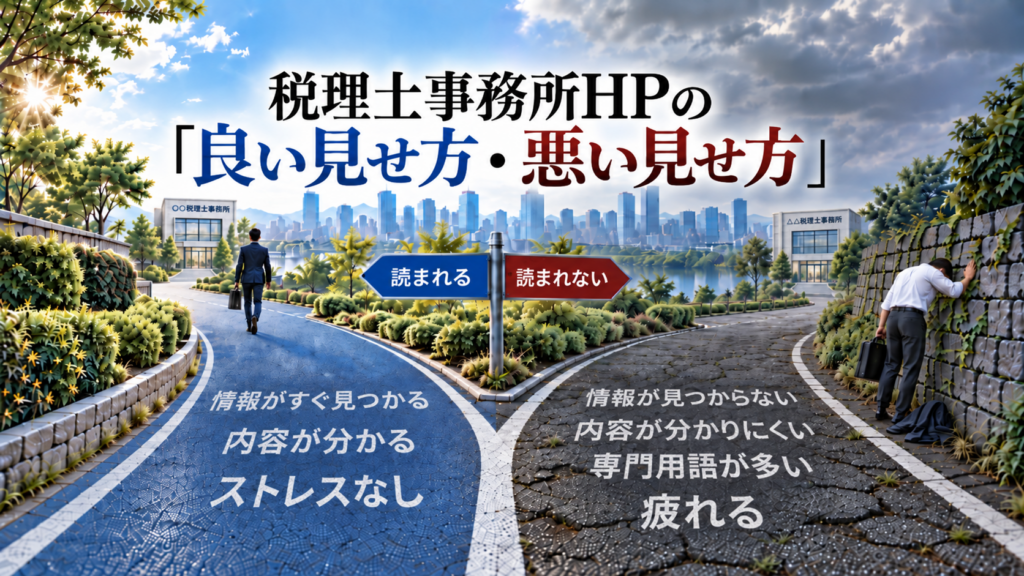 税理士事務所HPの「良い見せ方・悪い見せ方」