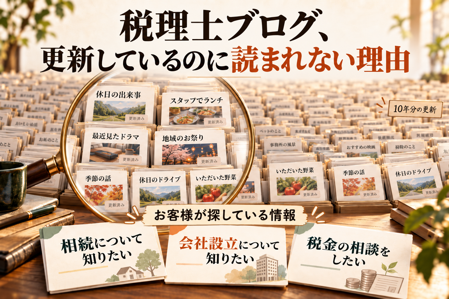 税理士ブログ、更新しているのに読まれない理由