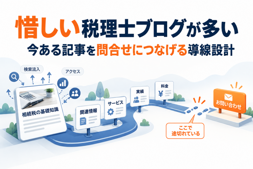 惜しい税理士ブログの導線設計